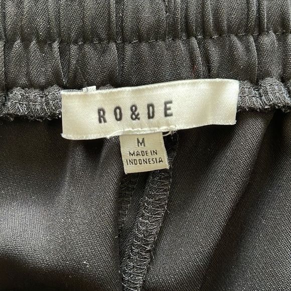 Ro & De Black joggers with white stripe. Size M - Picture 7 of 7